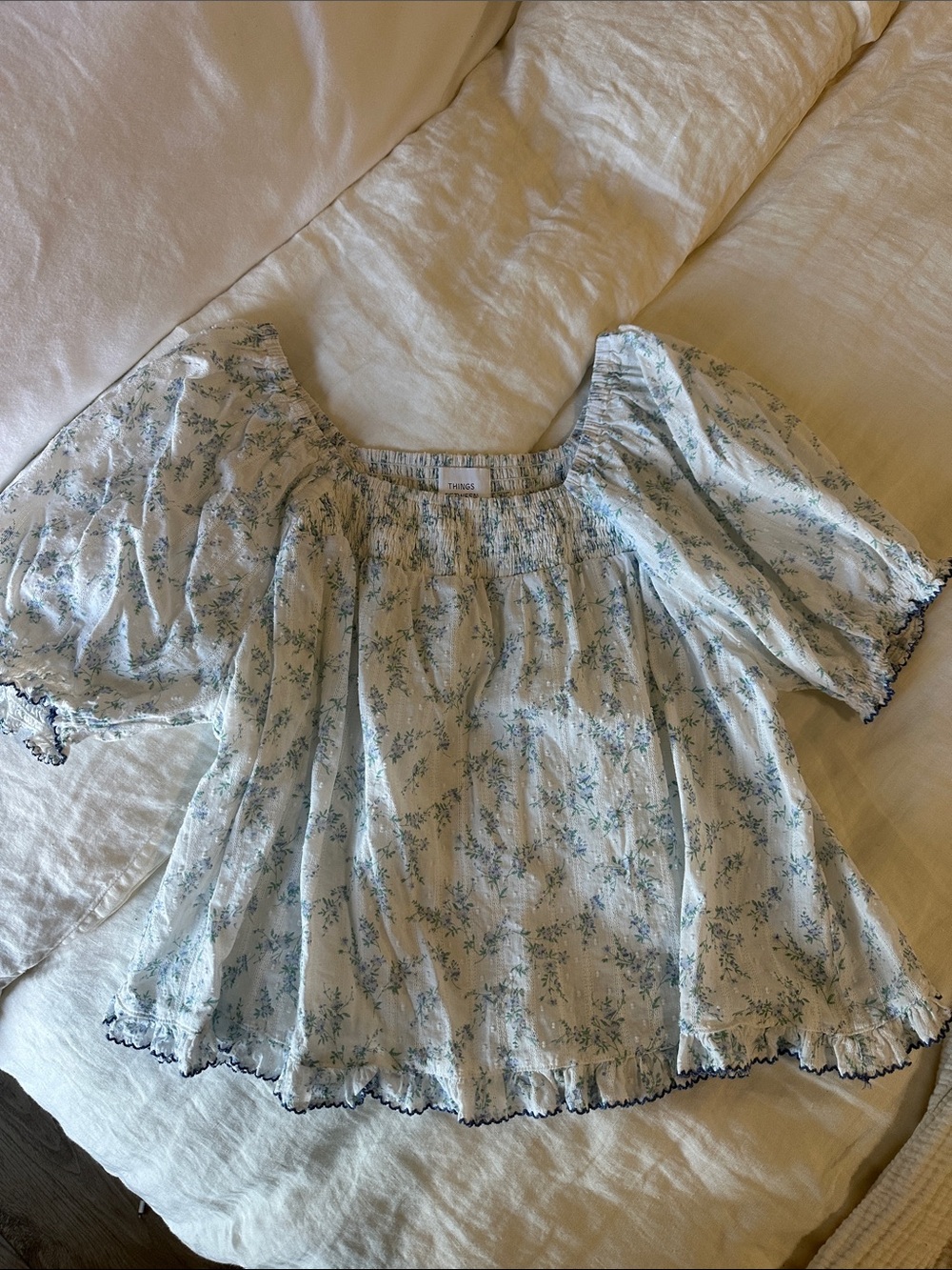 Smocked detail blouse - Picture 1 of 3